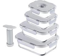 Boîte de conservation en verre borosilicaté - Boîte alimentaire - Récipient alimentaire - FCM