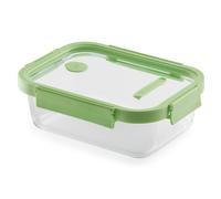Lékué Boîte à lunch rectangulaire en verre Lékué 1.52 L Vert