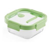 Boîte de conservation pour aliments 800 ml, carré, verre, Lékué