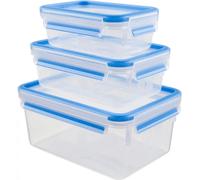 Boîte de conservation pour aliments MASTER SEAL FRESH, set de 3 pc, bleu, plastique, Tefal