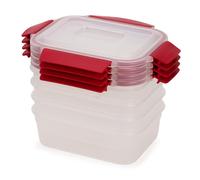 Boîte de conservation pour aliments NEST LOCK 1000011 1,1 l, set de 4 pc, rouge, plastique, Joseph Joseph