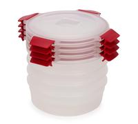 Boîte de conservation pour aliments NEST LOCK 1000012 1 l, set de 4 pc, rouge, plastique, Joseph Joseph