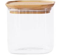 Boîte de conservation pour aliments PKV-005 800 ml, verre / bambou, Pebbly