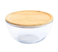 Boîte de conservation pour aliments PKV-011 770 ml, verre / bambou, Pebbly