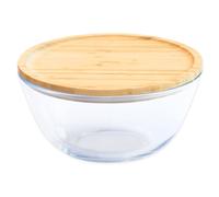 Boîte de conservation pour aliments PKV-012 1,6 l, verre / bambou, Pebbly