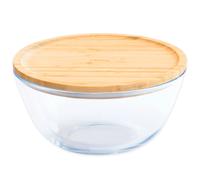 Boîte de conservation pour aliments PKV-013 2,6 l, verre / bambou, Pebbly