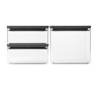 Brabantia TASTY+ boîte empilable 3 parties 2x1.5 L+3.5 L Gris foncé