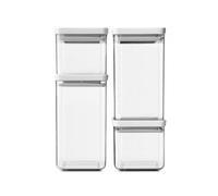 Boîte de conservation pour aliments TASTY PLUS, set de 4 pc, gris clair, plastique, Brabantia