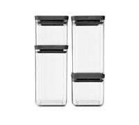 Boîte de conservation pour aliments TASTY PLUS, set de 4 pc, gris foncé, plastique, Brabantia