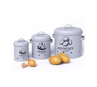 Relaxdays Boîtes à pommes de terre, lot de 3