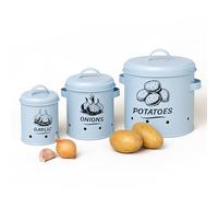 Relaxdays Boîtes à pommes de terre, lot de 3