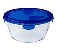 Boîte ronde avec couvercle - PYREX - 1451034 - 20 cm - 1,6 L - Cook & Go - Base en verre borosilicate