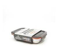 Boite de conservation rectangulaire compartimentée en inox 700 ml compatible micro-ondes Cuitisan