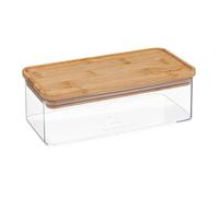 Boîte de conservation rectangulaire couvercle bambou ""Eske"" 1L - 5 five simply smart
