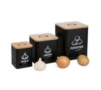 Relaxdays Lot de 3 boîtes à pommes de terre