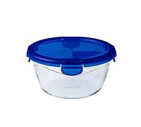 Boîte ronde avec couvercle - PYREX - 1451034 - 20 cm - 1,6 L - Cook & Go - Base en verre borosilicate