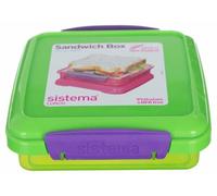 Boîte de conservation - SISTEMA - 31646 - Sandwich-Box - 450 ml - Couvercle hermétique - Vert