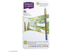 Boîte de crayons de couleur aquarellables - Derwent Academy - 12 pcs G