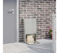 vidaXL Boîte de dépôt de Colis Rouillé 44 x 22 x 82 cm Acier patiné, Jardin et terrasse, Design Moderne, boîte aux Lettres étanche, Rangement élégant, Cadre en Acier