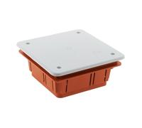Boîte de dérivation à encastrer 92 x 92 x 45mm - Rouge - Zenitech