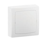 Boîte de dérivation carrée 77,5 x 36 x 76,5mm et sortie de câble blanche Legrand Les Apparents