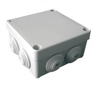 Zenitech Boîte étanche carrée 100x100x50mm à Visser IP55 - Gris