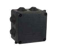 - Boîte de dérivation carrée IP55 - 100 x 100 x 55 mm - 7 entrées