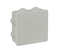 - Boîte de dérivation carrée IP55 7 entrées - 100 x 100 x 45 mm
