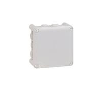 Legrand - Boîte de dérivation carrée - 130x130x74 mm - fermeture par 1/4 de tour - gris