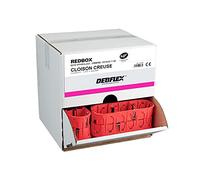 Boite de derivation electrique - boite derivation - Boite de derivation etanche exterieur - 1/2 Silo de 20 Boites d’appareillage Cloisons Sèche 3 Postes - Diam 67 x 40 mm - Entraxe 71 mm