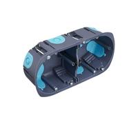 Boite de derivation electrique - boite derivation - Boite de derivation etanche exterieur - Boite Pour Appareillage 2 Postes Multimatériaux "Stop Air" Diamètre 67mm Profondeur 40mm Entraxe 71mm