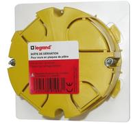 Legrand – Boîte de dérivation pour plâtre – Ø85 mm – Prof. 40 mm – avec plaque et vis