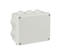 - Boîte de dérivation rectangulaire IP55 10 entrées - 160 x 135 x 70 mm
