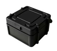 Boîte de des attaches, Black | Organisateur multi-sections avec couvercle couvert pour écrous d ' atelier, vis, pièces de rondelle, réparations à