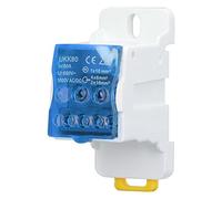 Boîte de distribution de bornier montable sur rail DIN 690 V 80 A matériau PA66 ignifuge boîte de jonction de conducteur en laiton pour armoires électriques et applications haute (Blue)