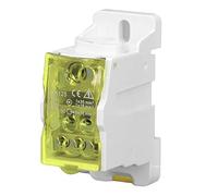 Boîte de distribution de rail Klanata DIN UKK125 avec la fente de carte C45 690V 125A Boîte électrique pour les applications d'outil de fractionnement et de carte de montée (Jaune)