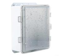 Boîte de distribution en plastique 800E avec porte transparente et boucle à clipser, boîtier électrique résistant aux intempéries, boîtier extérieur robuste pour contrôle de l'alimentation et