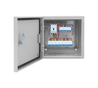 Boîte de distribution étanche en métal avec serrure - Boîte électrique extérieure - Pour l'intérieur et l'extérieur - 30 x 30 x 20 cm