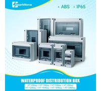 Boîte de Distribution étanche IP65, 2/3/5/8/12/15/18/24 voies, boîtier électrique en plastique ABS, boîte de jonction série HT HT-2WAY