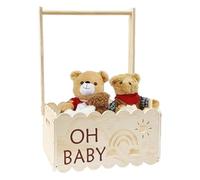 Boîte de douche penderie, décoration de pépinière Shower Basket-ball Stockage Conteneur Boîte à jouets Organisateur décoratif Tin Home Panier avec poignée, meubles pour pour vêtements de
