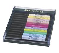 Faber-Castell Feutres PITT Artist Pen pinceaux tons pastels – étui de 12