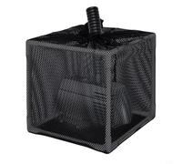 Boîte de filtration de bassin avec design anti-encrassement et sac filtrant de 25,4 cm avec support pour pompe de bassin, tissu extérieur et construction en plastique, facile à nettoyer et pour divers