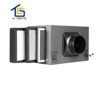Boîte de filtre de purification à 3 couches avec filtre Hepa et charbon pour système de ventilation Spare Filter Set