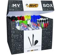 Boîte de fournitures - BIC - Assortis - 124 produits - Stylos-bille - Marqueurs