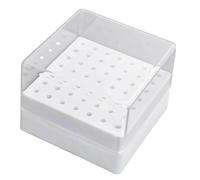 Boîte De Fraises À Ongles,Boîte Anti-Poussière avec 49 Emplacements | Organisateur d'Outils de Nailiste,Idéal pour Débutantes Famille Amis Utilisation Personnelle