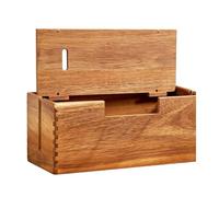 Boîte de Gestion des Câbles Conteneur en Bois pour Rangement de Fils | Cache Prise Multiprise Pour Maison Appartement Chambre Étudiante Hôtel Ferme École Salon Chambre