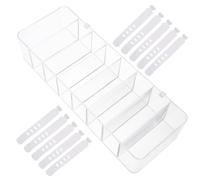 Boîte de Gestion des Câbles PS à 8 Compartiments avec Clips Câbles | Rangement Polyvalent pour Cordons Électriques et Accessoires, Format Compact, au Bureau Espace Professionnel