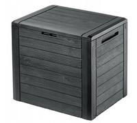 Boîte de jardin KADAX, boîte de rangement en plastique, 140 L, anthracite