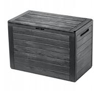 Boîte de jardin KADAX, boîte de rangement en plastique, 190 L, anthracite
