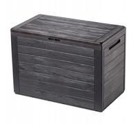 Boîte de jardin KADAX, boîte de rangement en plastique, 190L, marron foncé